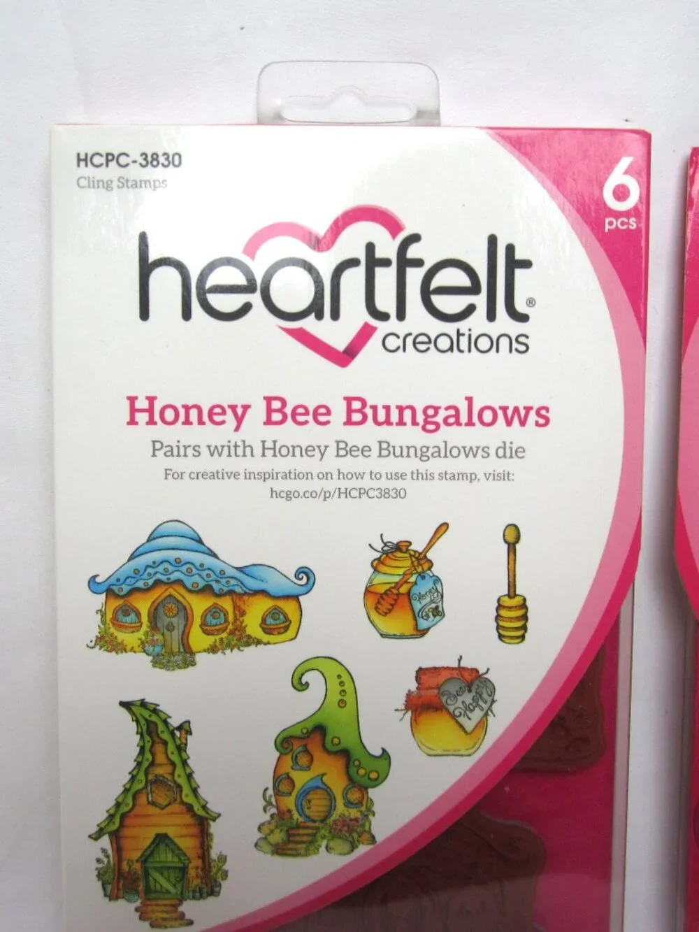 Heartfelt Creations NEW Honey Bee Bungalows Cling Stamps & Craft Dies Whimsy
